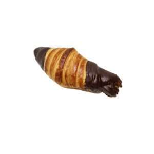 Croissant bañado de chocolate